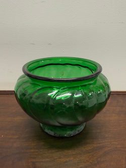 Vintage Napco Green Glass Bowl | Antique & Vintage | Moonee Ponds Antiques | Australia Wide Delivery