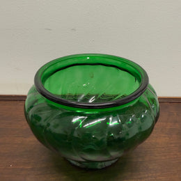 Vintage Napco Green Glass Bowl