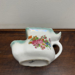 Vintage Floral Shaving Mug & Brush