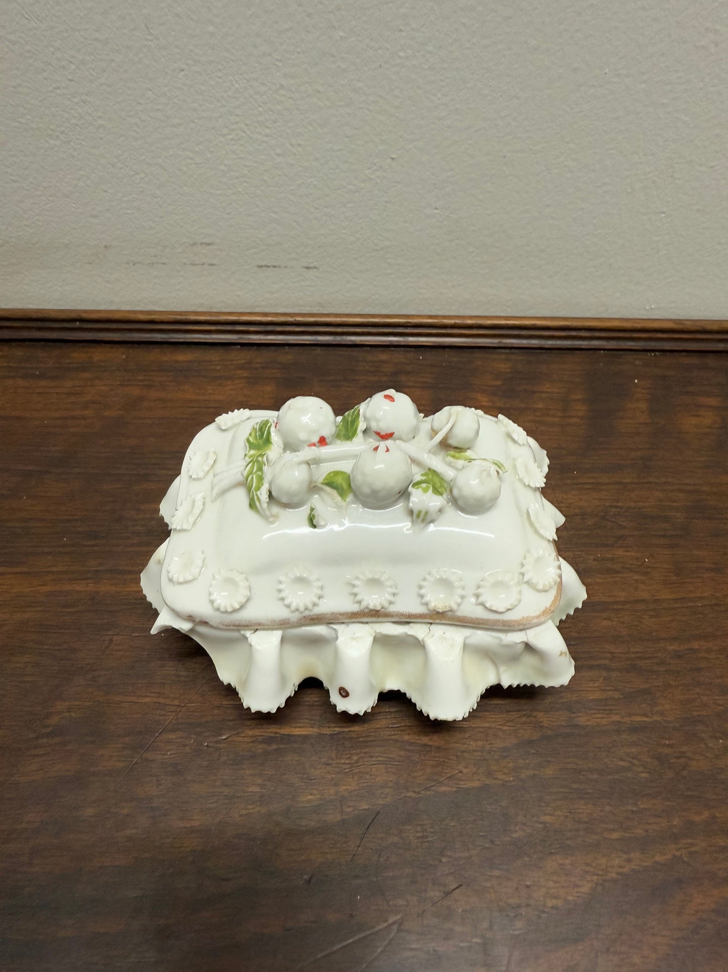 Antique German Fairing Trinket Box