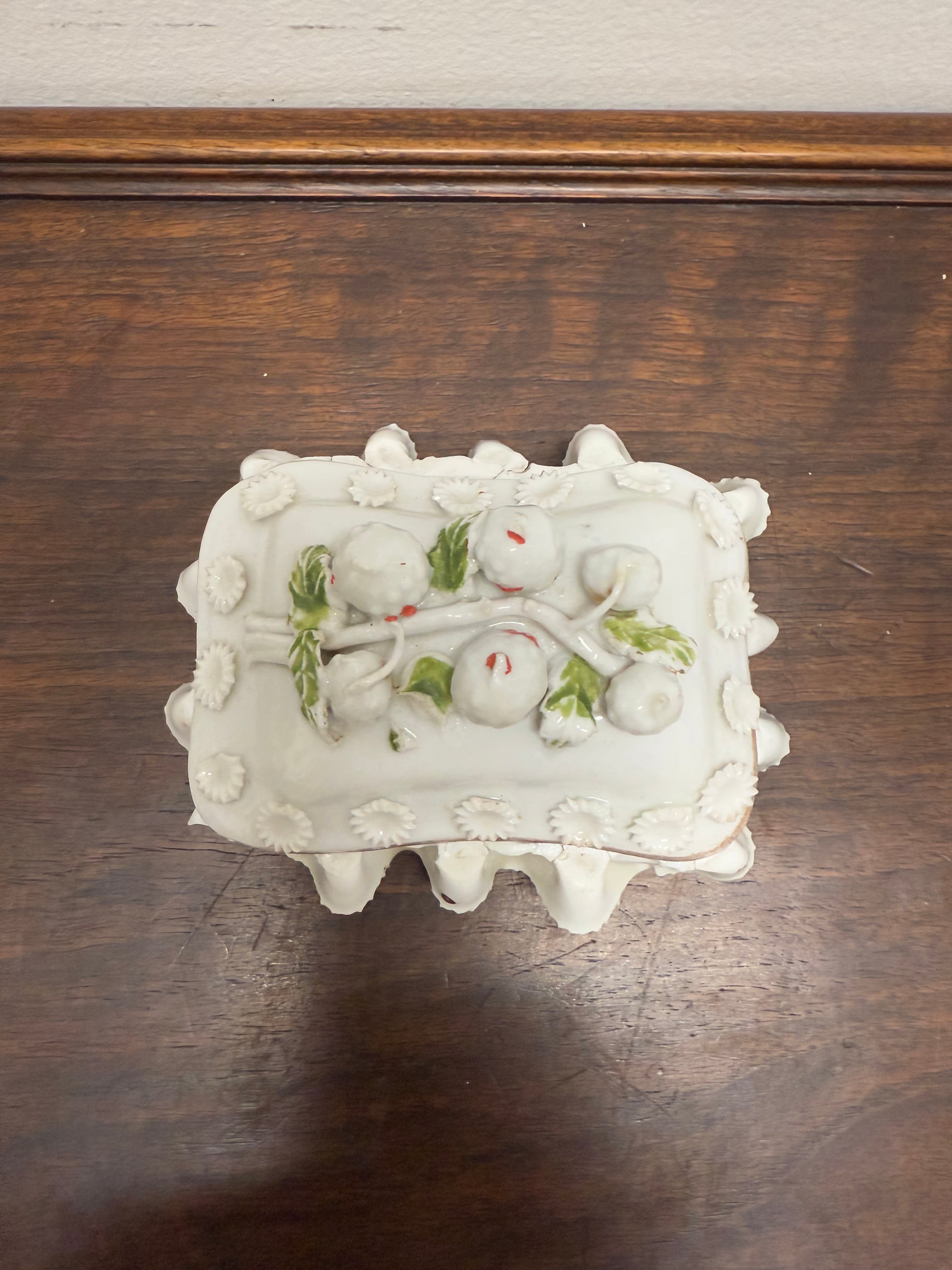 Antique German Fairing Trinket Box