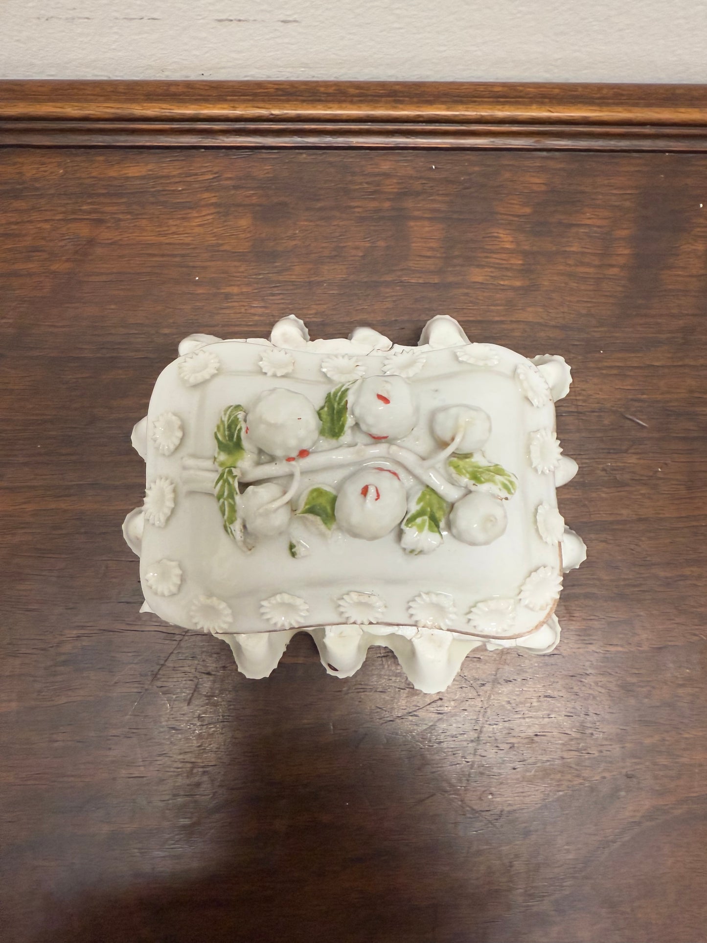 Antique German Fairing Trinket Box