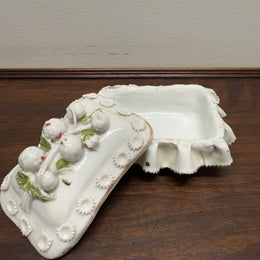 Antique German Fairing Trinket Box