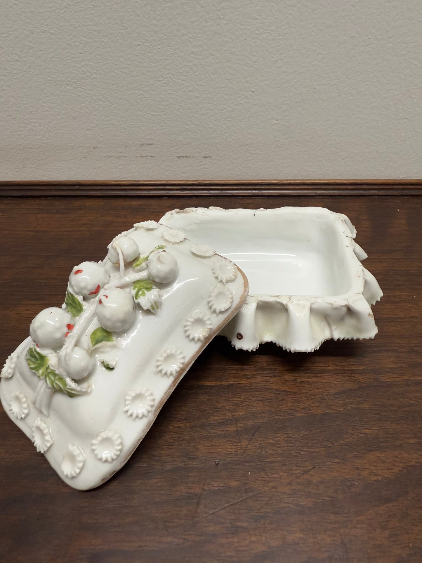 Antique German Fairing Trinket Box