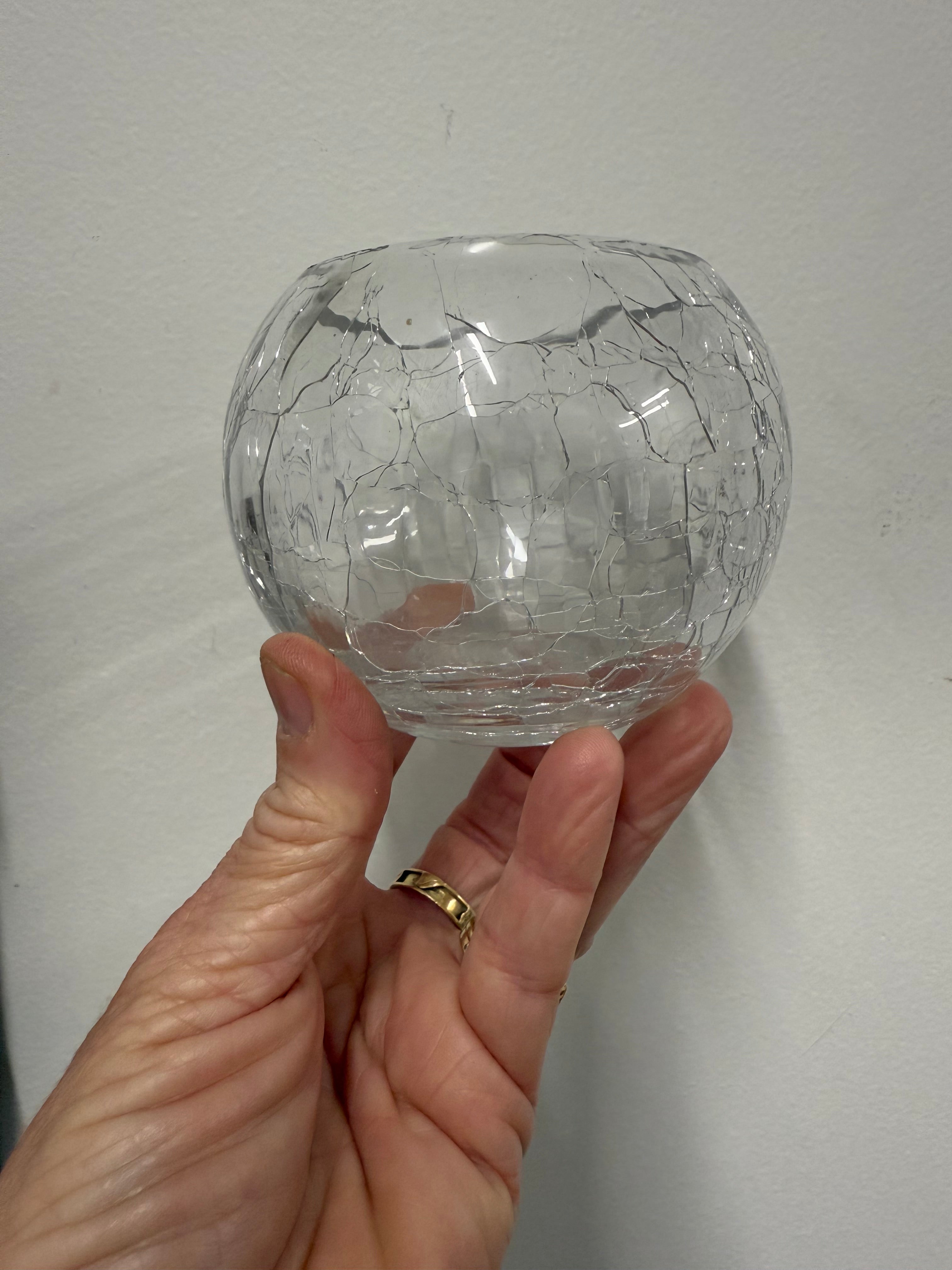 Stunning Pair of Crackle Glass Bowls | Antique & Vintage | Moonee Ponds Antiques | Australia Wide