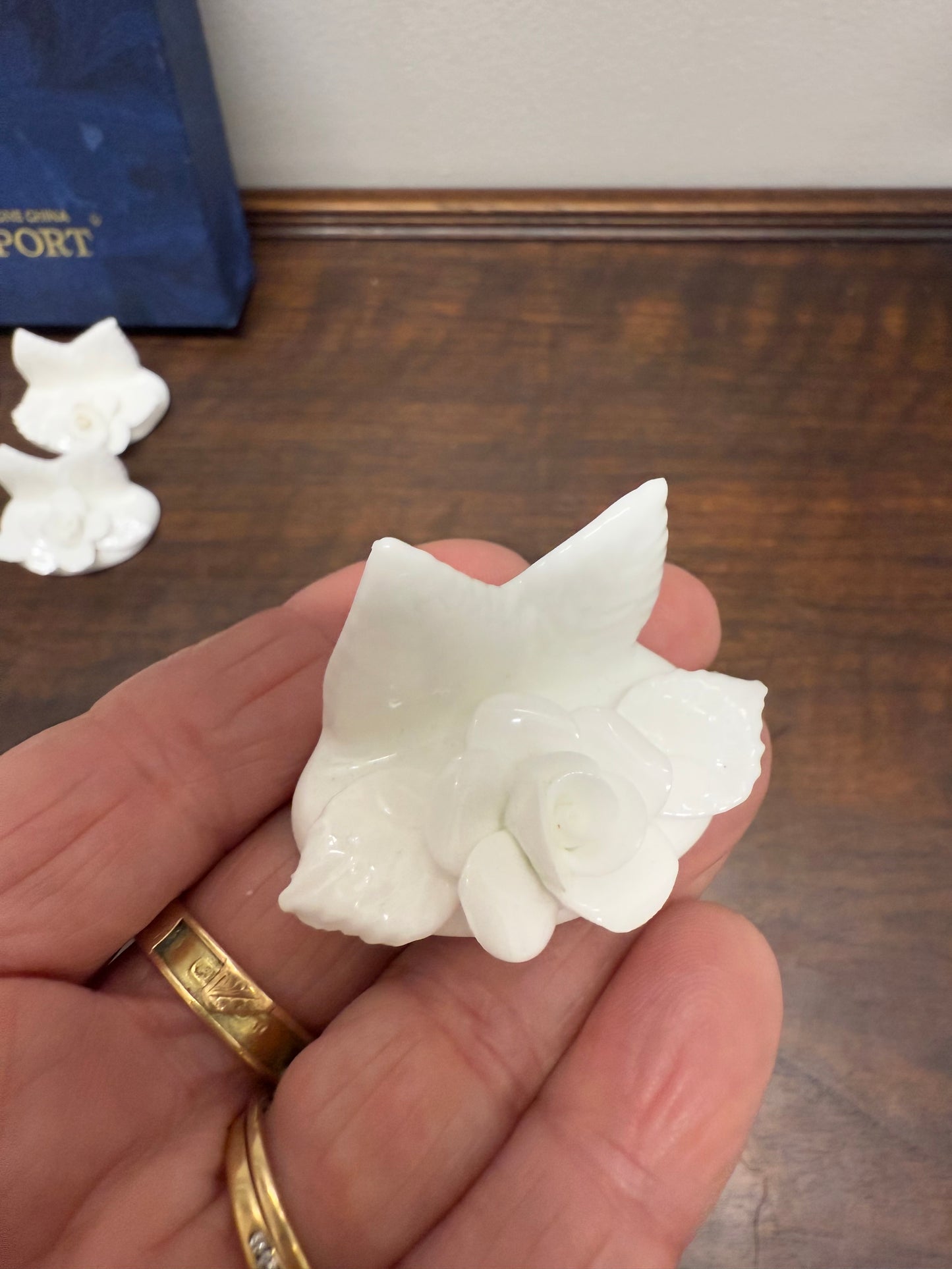 Set of Six Vintage Coalport Place Card Holders