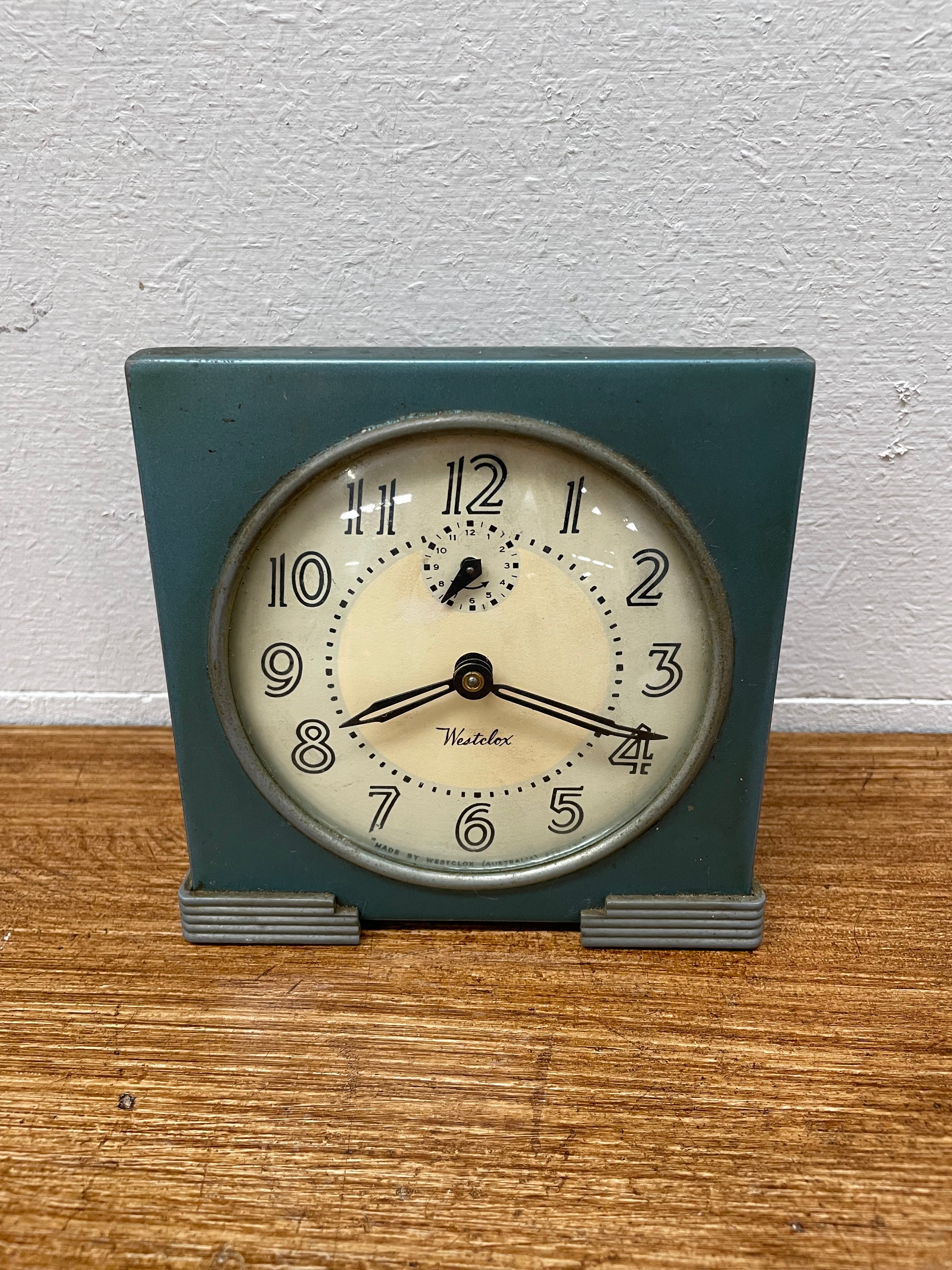 Art Deco Style Westclox Clock | Antique & Vintage | Moonee Ponds Antiques | Australia Wide Delivery