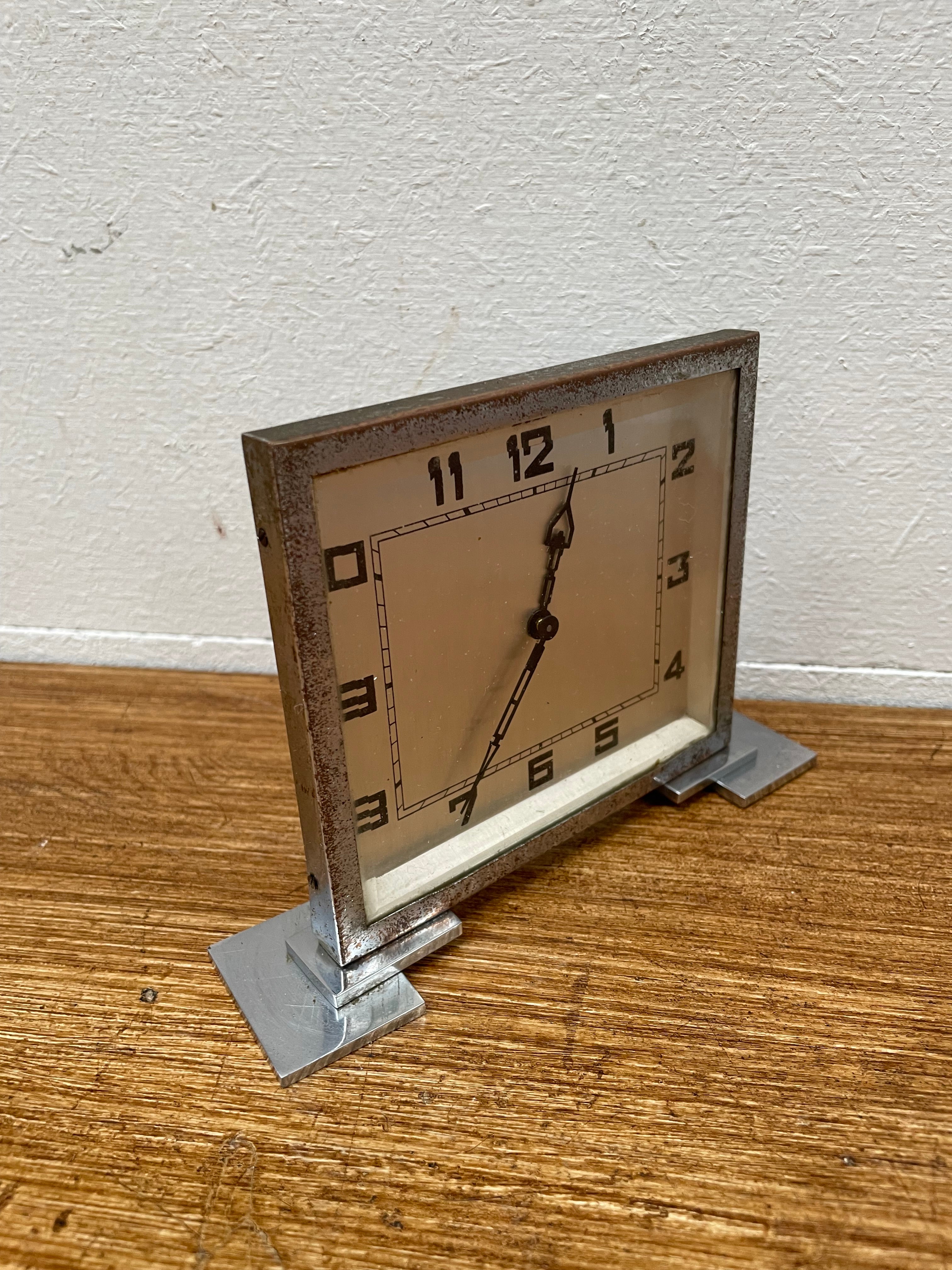 Vintage Art Deco German Desk Clock | Antique & Vintage | Moonee Ponds Antiques | Australia Wide Delivery