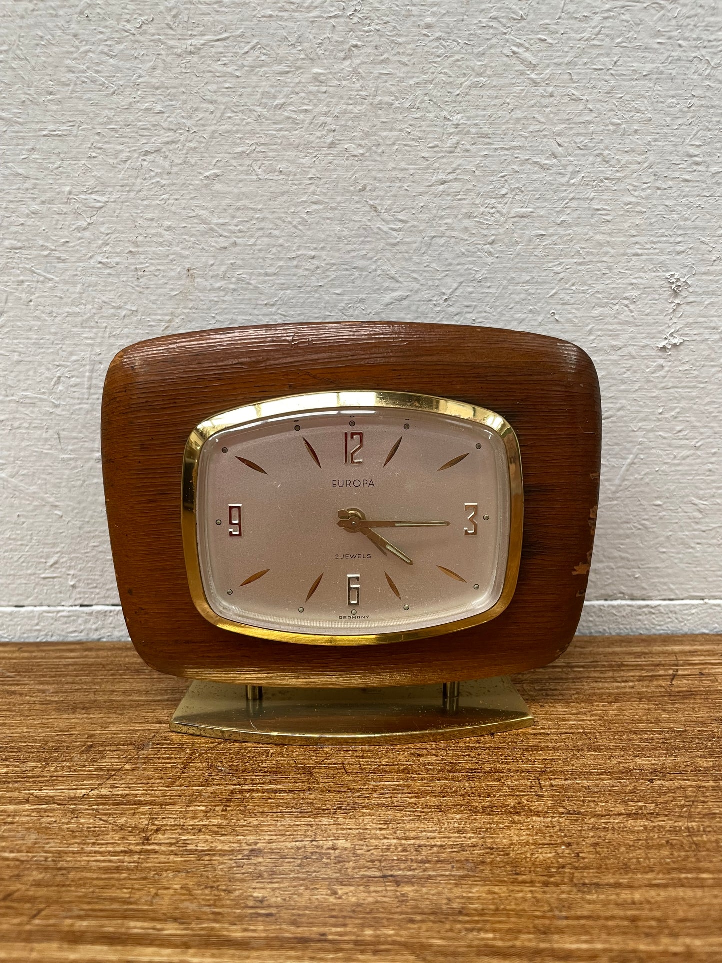 Vintage Europa Mid Century Modern Desk/Travel Clock