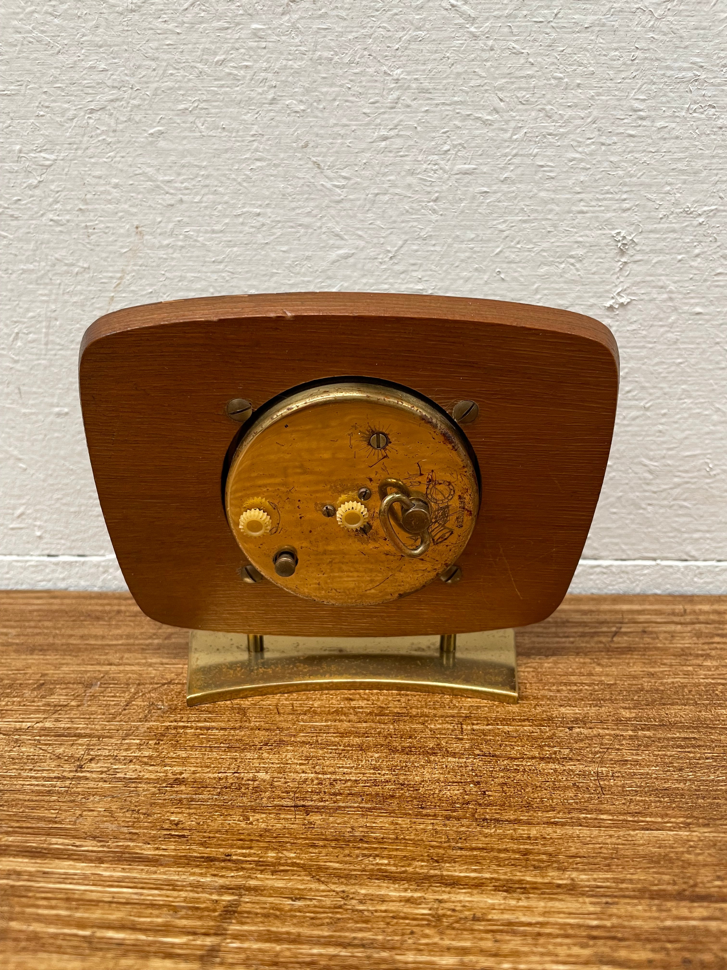 Vintage Europa Mid Century Modern Desk/Travel Clock | Antique & Vintage | Moonee Ponds Antiques | Australia Wide Delivery