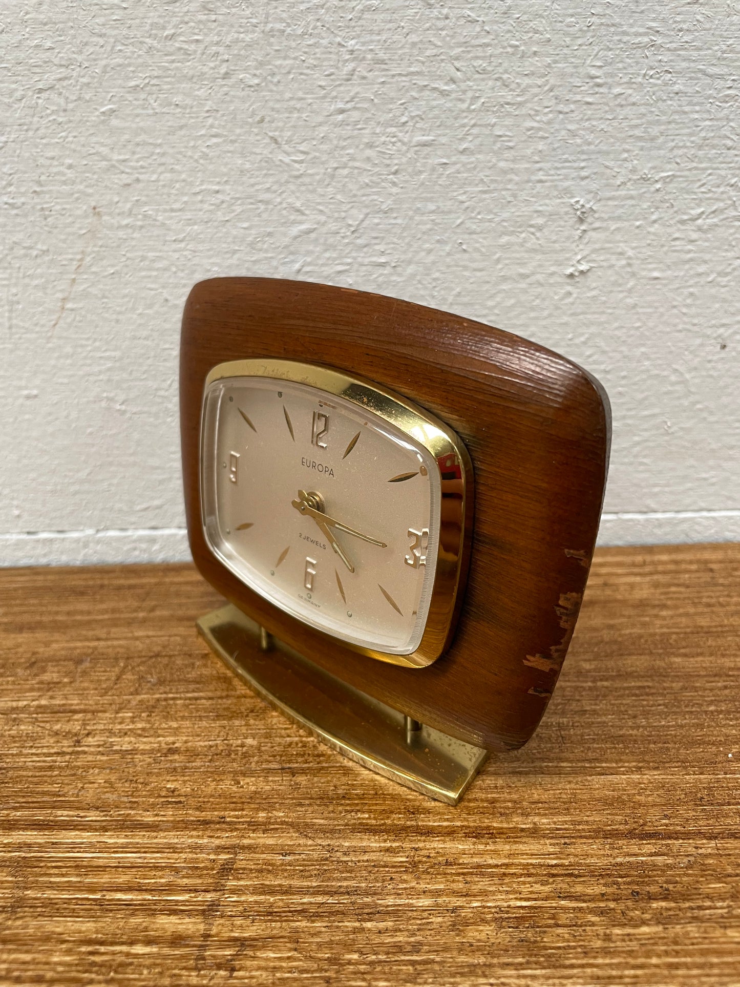 Vintage Europa Mid Century Modern Desk/Travel Clock