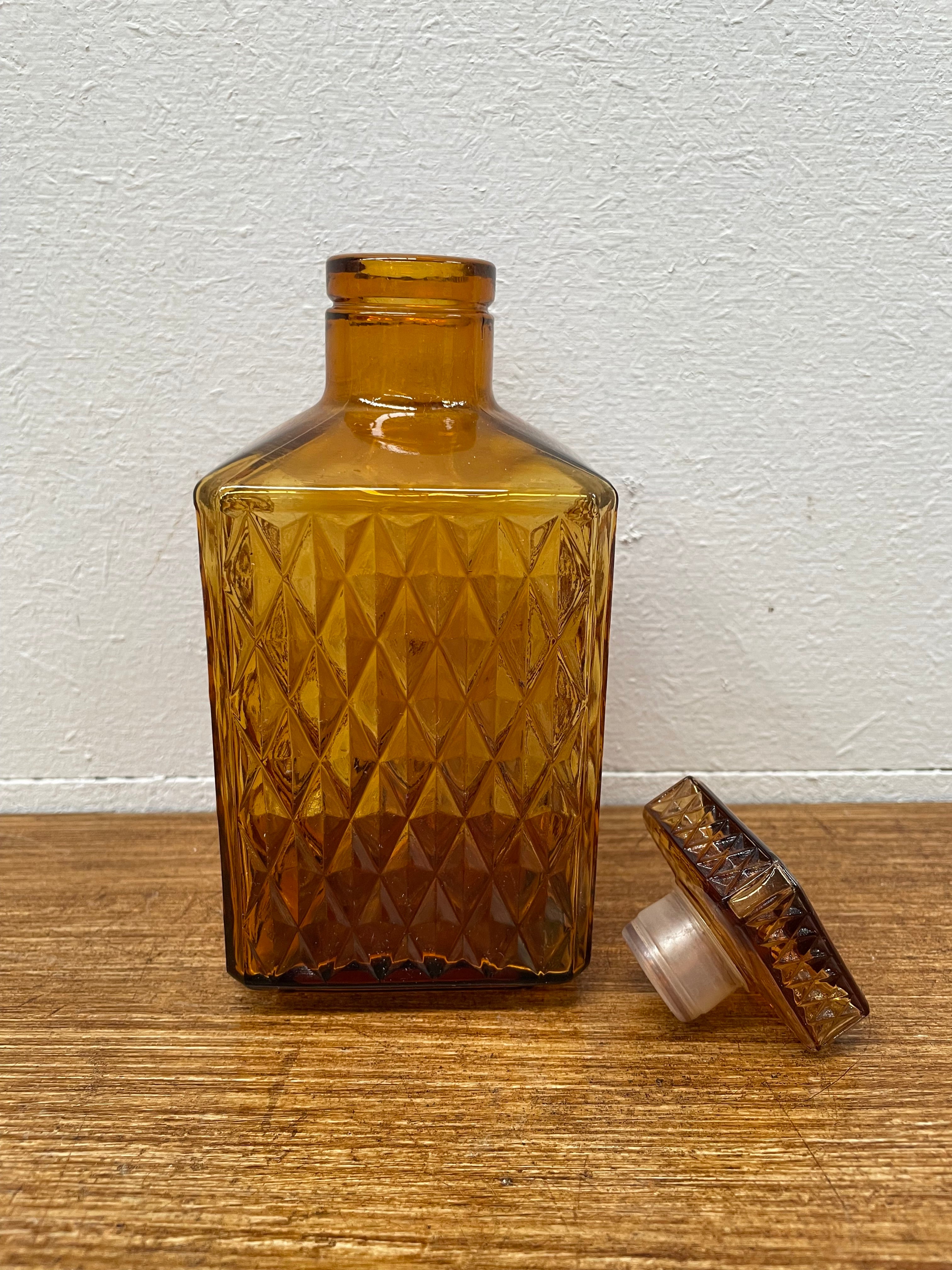 Vintage Amber Glass Decanter | Antique & Vintage | Moonee Ponds Antiques | Australia Wide Delivery