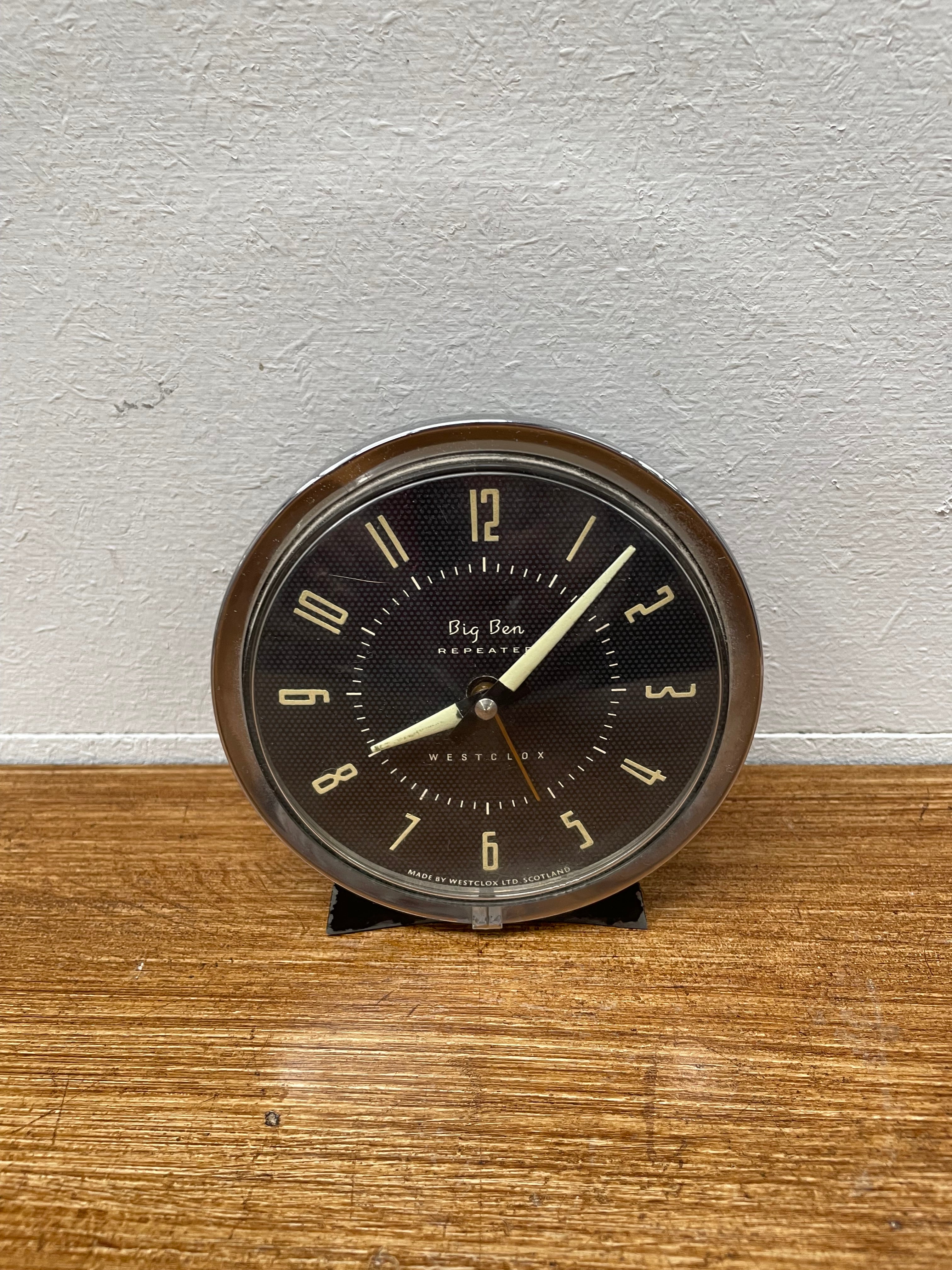 Westclox Big Ben Alarm Desk/Travel Clock | Antique & Vintage | Moonee Ponds Antiques | Australia Wide Delivery
