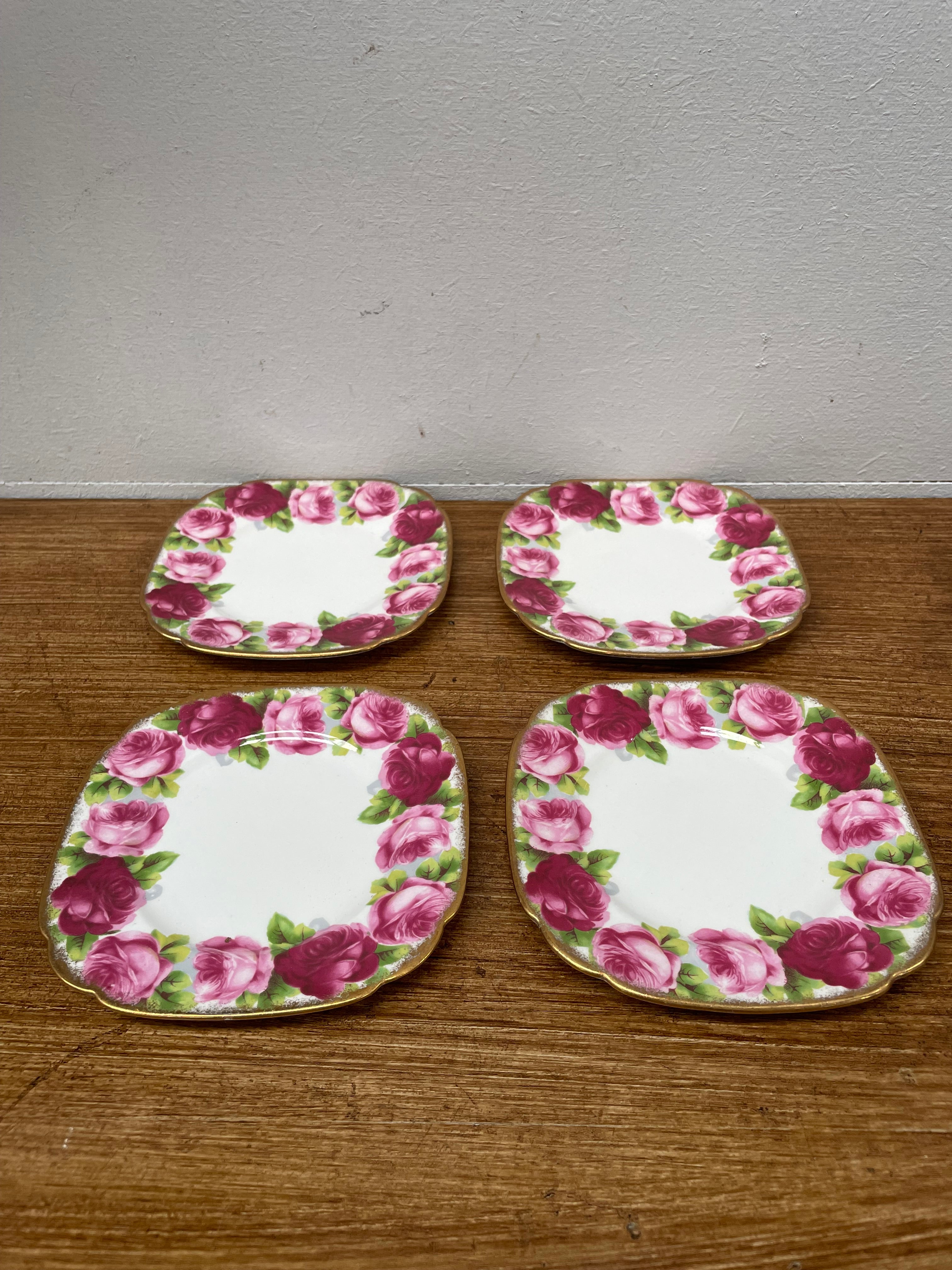 Royal Albert Set of Four Trio's | Antique & Vintage | Moonee Ponds Antiques | Australia Wide Delivery