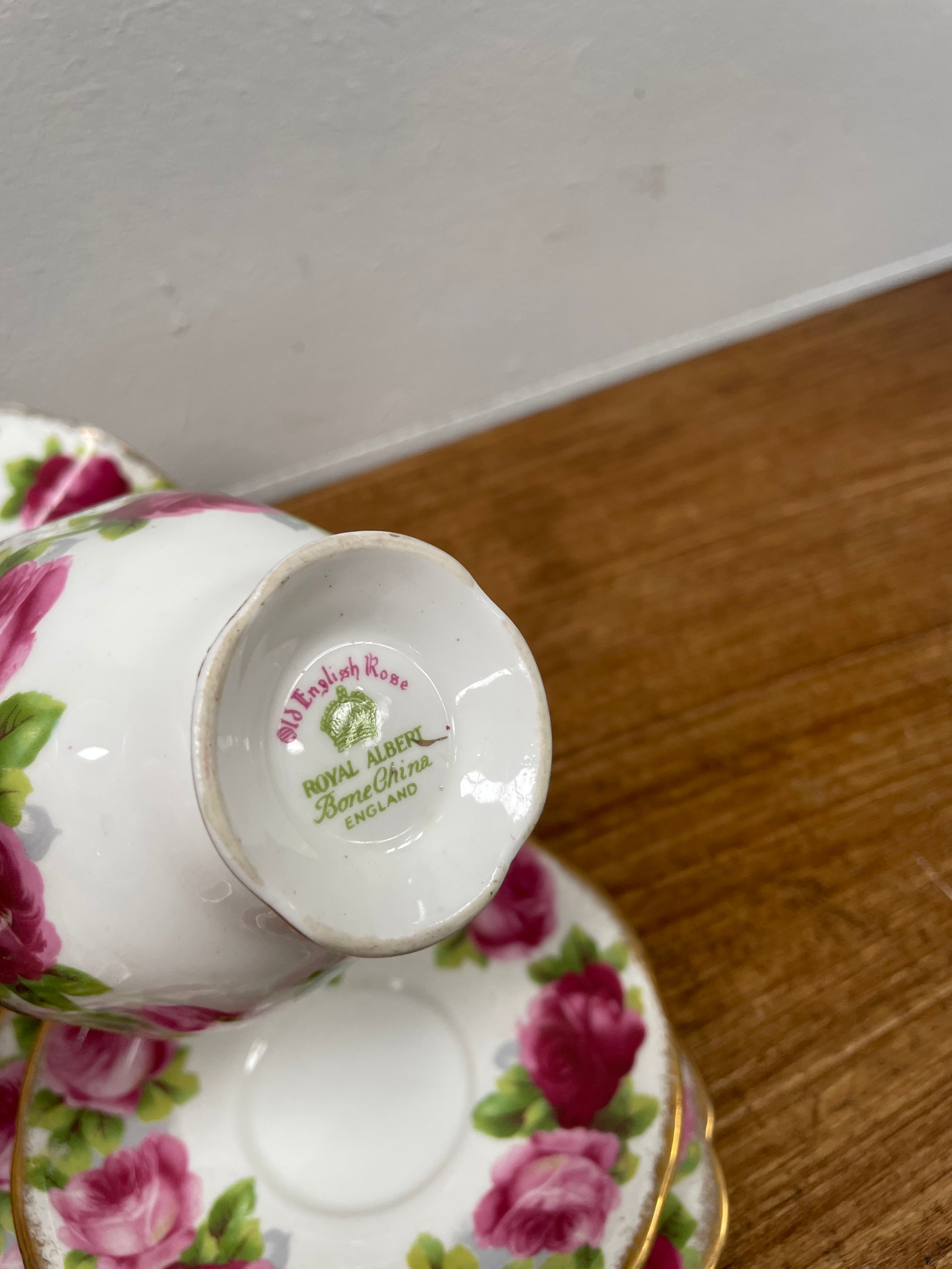 Royal Albert Set of Four Trio's | Antique & Vintage | Moonee Ponds Antiques | Australia Wide Delivery