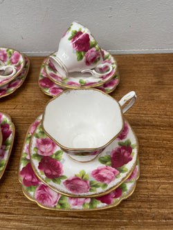 Royal Albert Set of Four Trio's | Antique & Vintage | Moonee Ponds Antiques | Australia Wide Delivery
