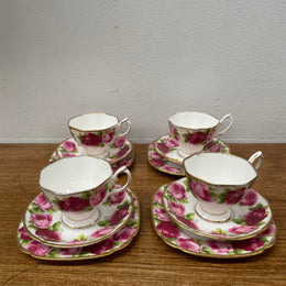 Royal Albert Set of Four Trio's