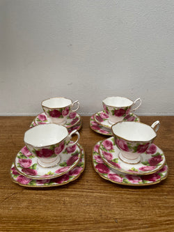 Royal Albert Set of Four Trio's | Antique & Vintage | Moonee Ponds Antiques | Australia Wide Delivery