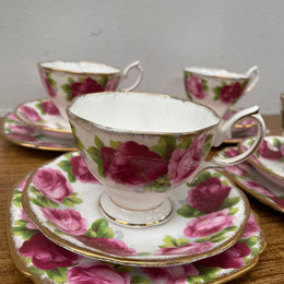 Royal Albert Set of Four Trio's