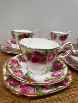 Royal Albert Set of Four Trio's | Antique & Vintage | Moonee Ponds Antiques | Australia Wide Delivery