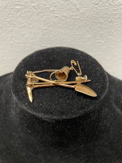 Vintage Silver Gilt Miners Brooch | Antique & Vintage | Moonee Ponds Antiques | Australia Wide Delivery
