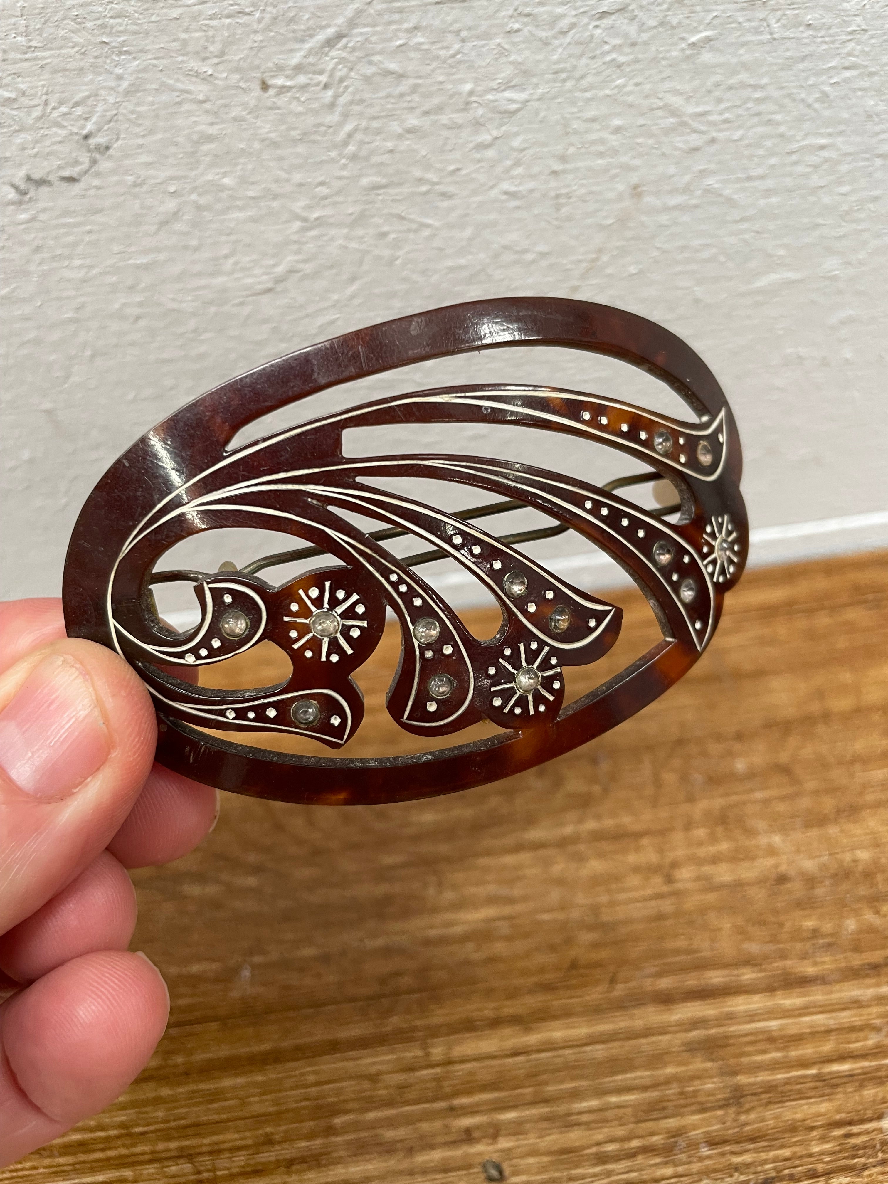 Vintage Art Deco Barrette Hair Clip | Antique & Vintage | Moonee Ponds Antiques | Australia Wide Delivery