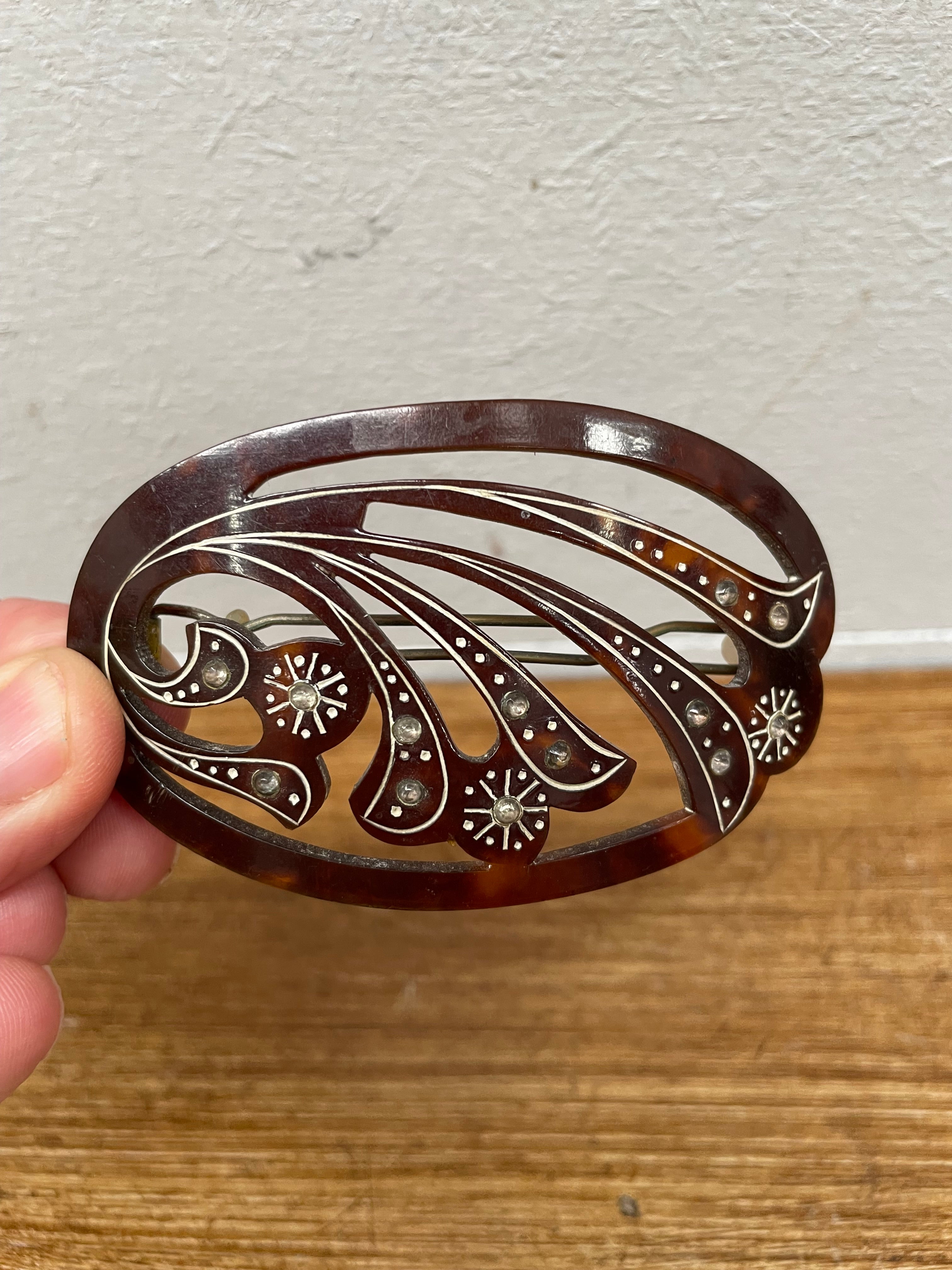 Vintage Art Deco Barrette Hair Clip | Antique & Vintage | Moonee Ponds Antiques | Australia Wide Delivery