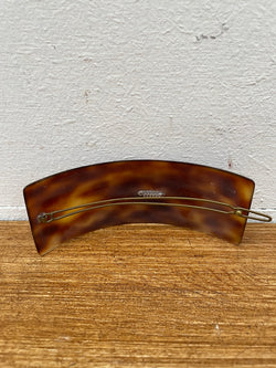 Large Vintage Faux Tortoiseshell French Barrette Hair Clip | Antique & Vintage | Moonee Ponds Antiques | Australia Wide Delivery
