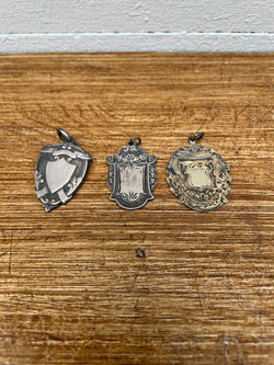 Antique Silver Shield Pendants | Antique & Vintage | Moonee Ponds Antiques | Australia Wide Delivery