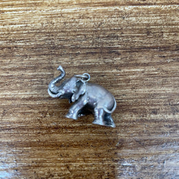 Heavy Silver Elephant Pendant