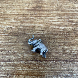 Heavy Silver Elephant Pendant