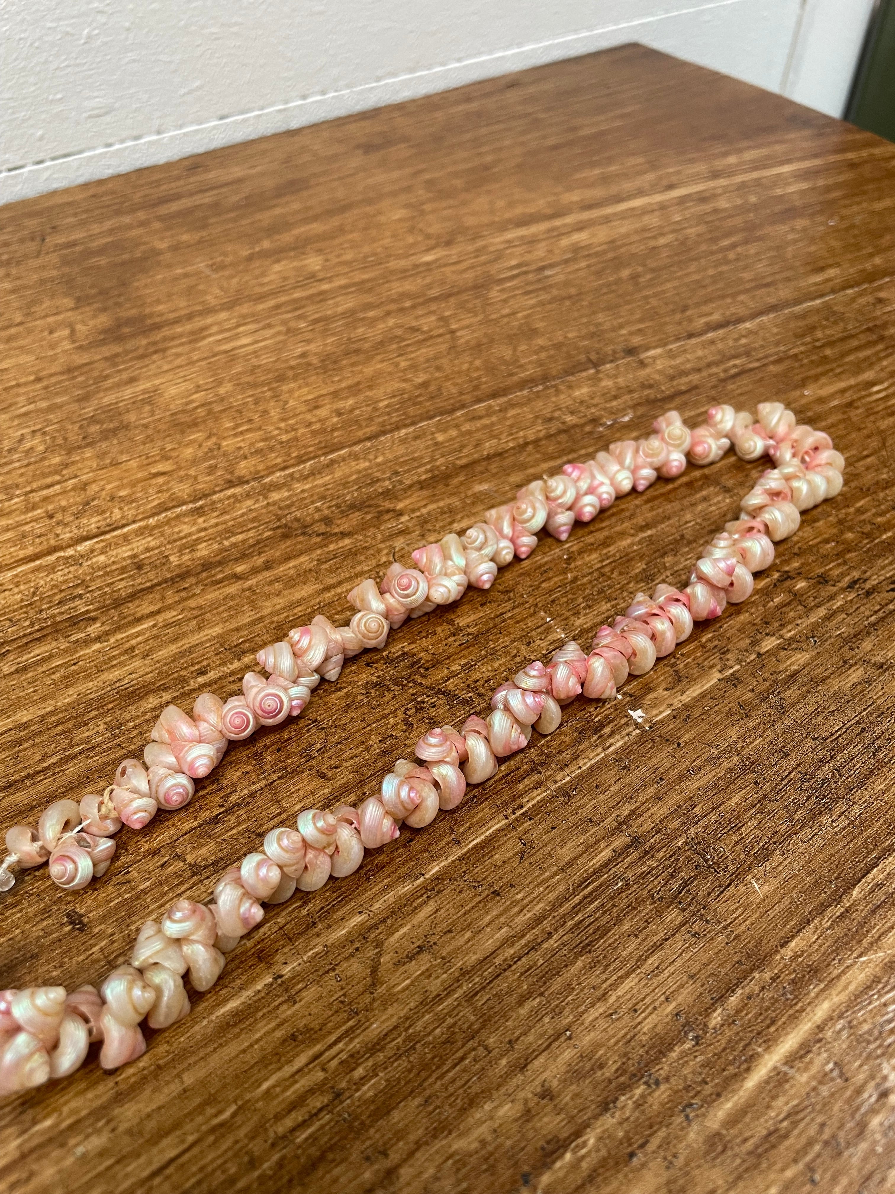 Antique Tasmanian Trochus Iridescent Pink Shell Necklace | Antique & Vintage | Moonee Ponds Antiques | Australia Wide Delivery