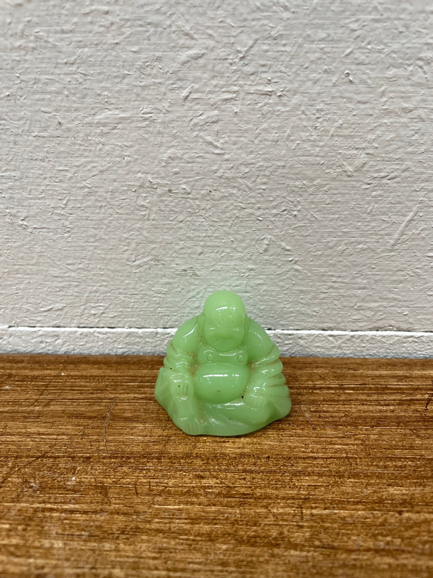 Peking Glass Jade Green Buddha