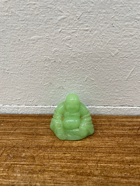 Peking Glass Jade Green Buddha