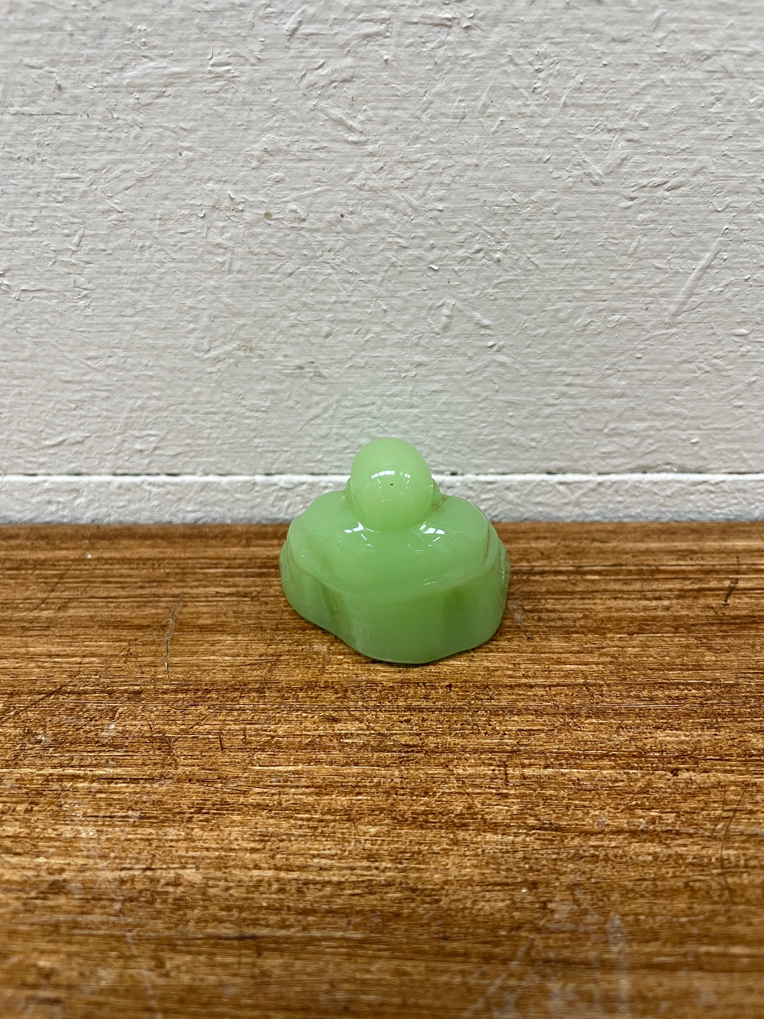 Peking Glass Jade Green Buddha | Antique & Vintage | Moonee Ponds Antiques | Australia Wide Delivery