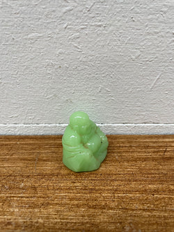 Peking Glass Jade Green Buddha | Antique & Vintage | Moonee Ponds Antiques | Australia Wide Delivery