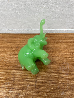 Vintage Jade Green Peking Glass Elephant Figure | Antique & Vintage | Moonee Ponds Antiques | Australia Wide Delivery