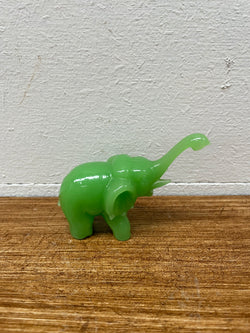 Vintage Jade Green Peking Glass Elephant Figure | Antique & Vintage | Moonee Ponds Antiques | Australia Wide Delivery