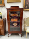 Mahogany Single Leadlight Door Display Cabinet/Bookcase | Antique & Vintage | Moonee Ponds Antiques | Australia Wide Delivery