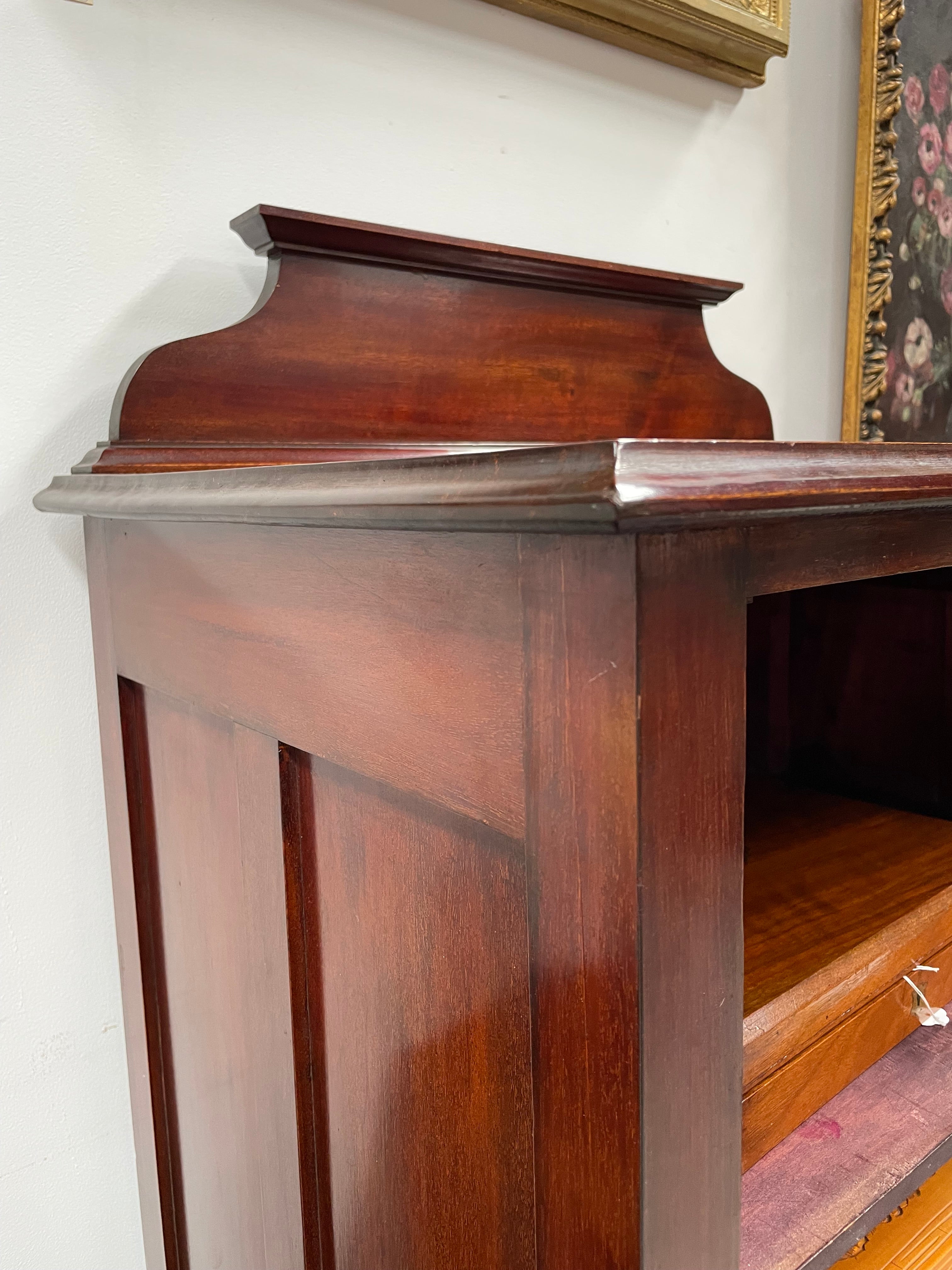 Mahogany Single Leadlight Door Display Cabinet/Bookcase | Antique & Vintage | Moonee Ponds Antiques | Australia Wide Delivery