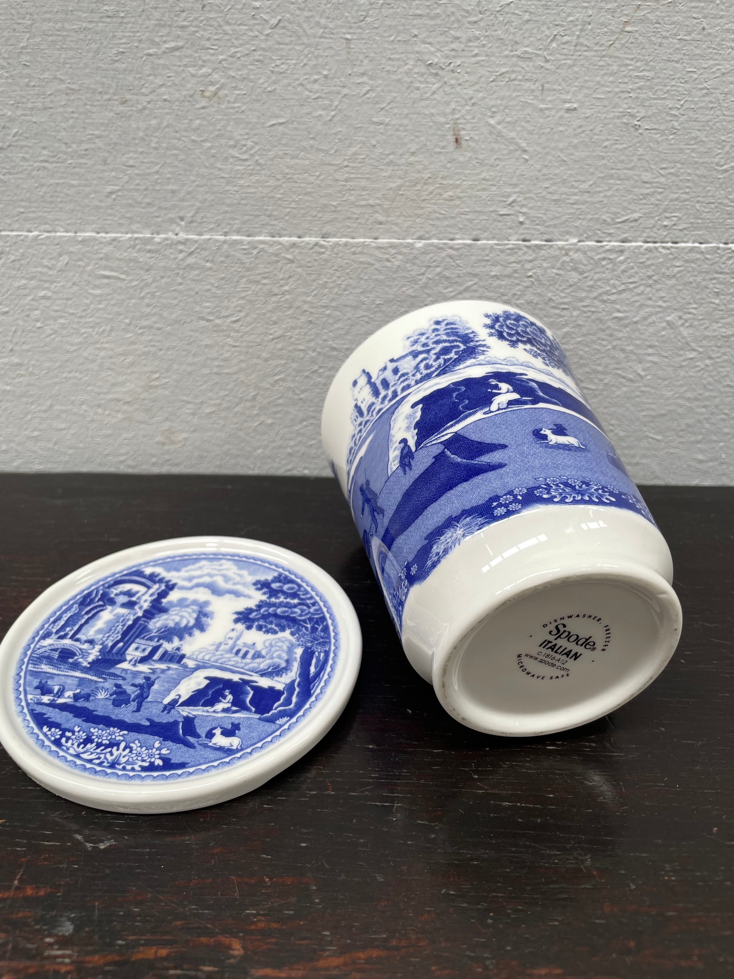 Spode "Italian" Mug , Strainer & Cover | Antique & Vintage | Moonee Ponds Antiques | Australia Wide Delivery