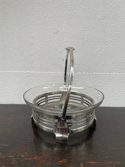 Art Nouveau Swedish Silver/Crystal Candy Dish | Antique & Vintage | Moonee Ponds Antiques | Australia Wide Delivery