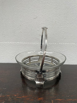 Art Nouveau Swedish Silver/Crystal Candy Dish | Antique & Vintage | Moonee Ponds Antiques | Australia Wide Delivery