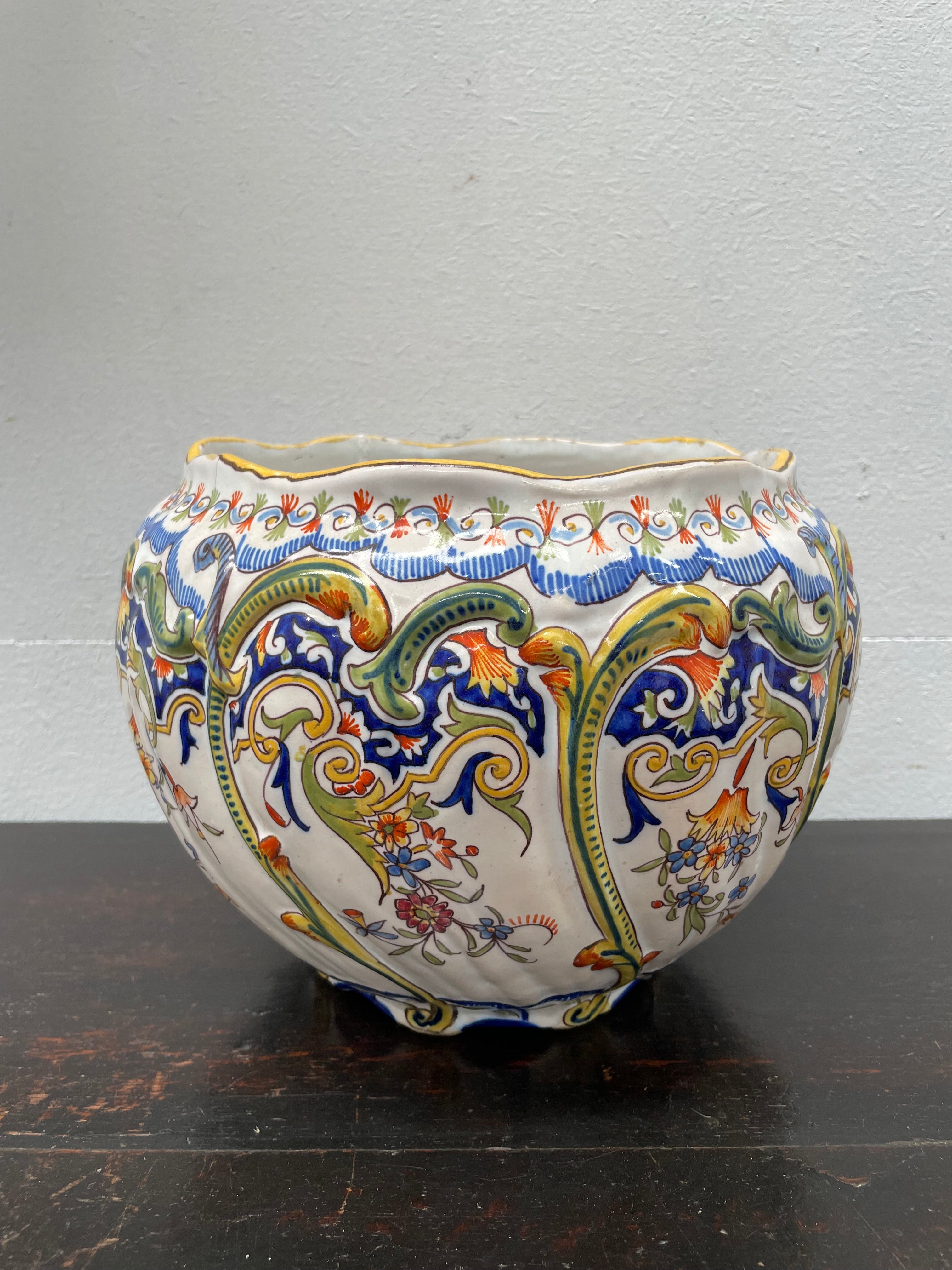 Antique Rouen Faience French Jardiniere | Antique & Vintage | Moonee Ponds Antiques | Australia Wide Delivery
