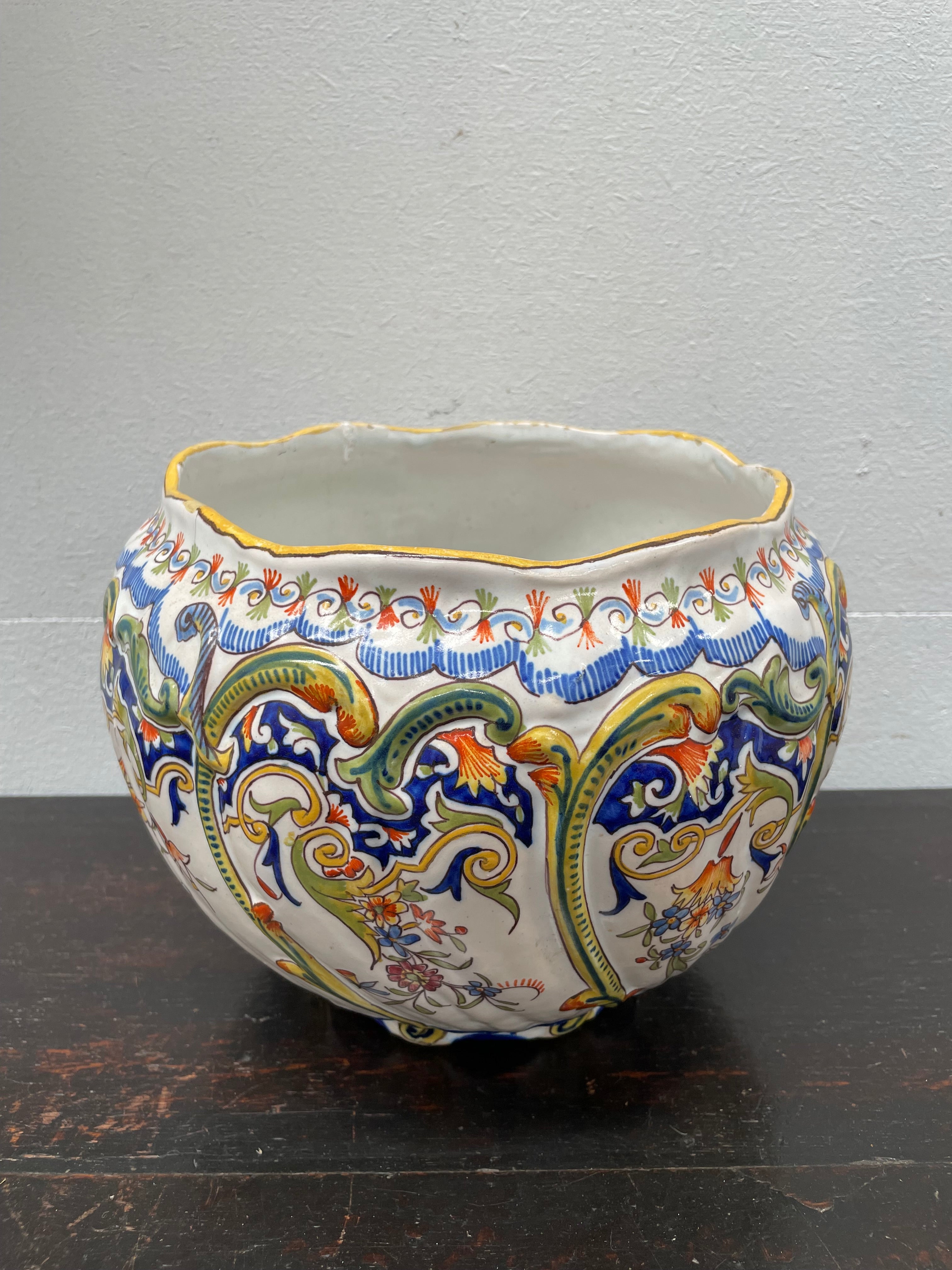 Antique Rouen Faience French Jardiniere | Antique & Vintage | Moonee Ponds Antiques | Australia Wide Delivery