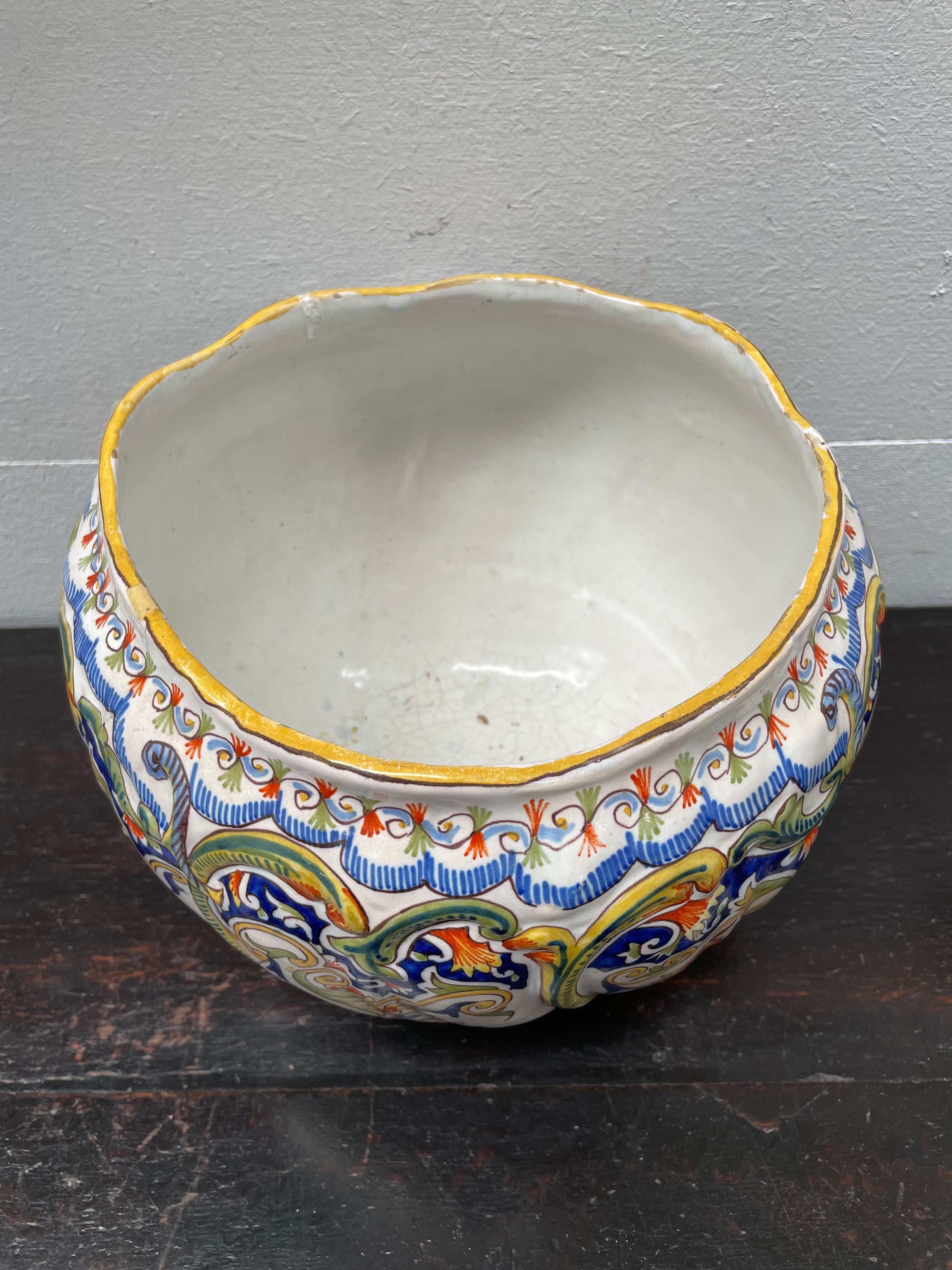 Antique Rouen Faience French Jardiniere | Antique & Vintage | Moonee Ponds Antiques | Australia Wide Delivery