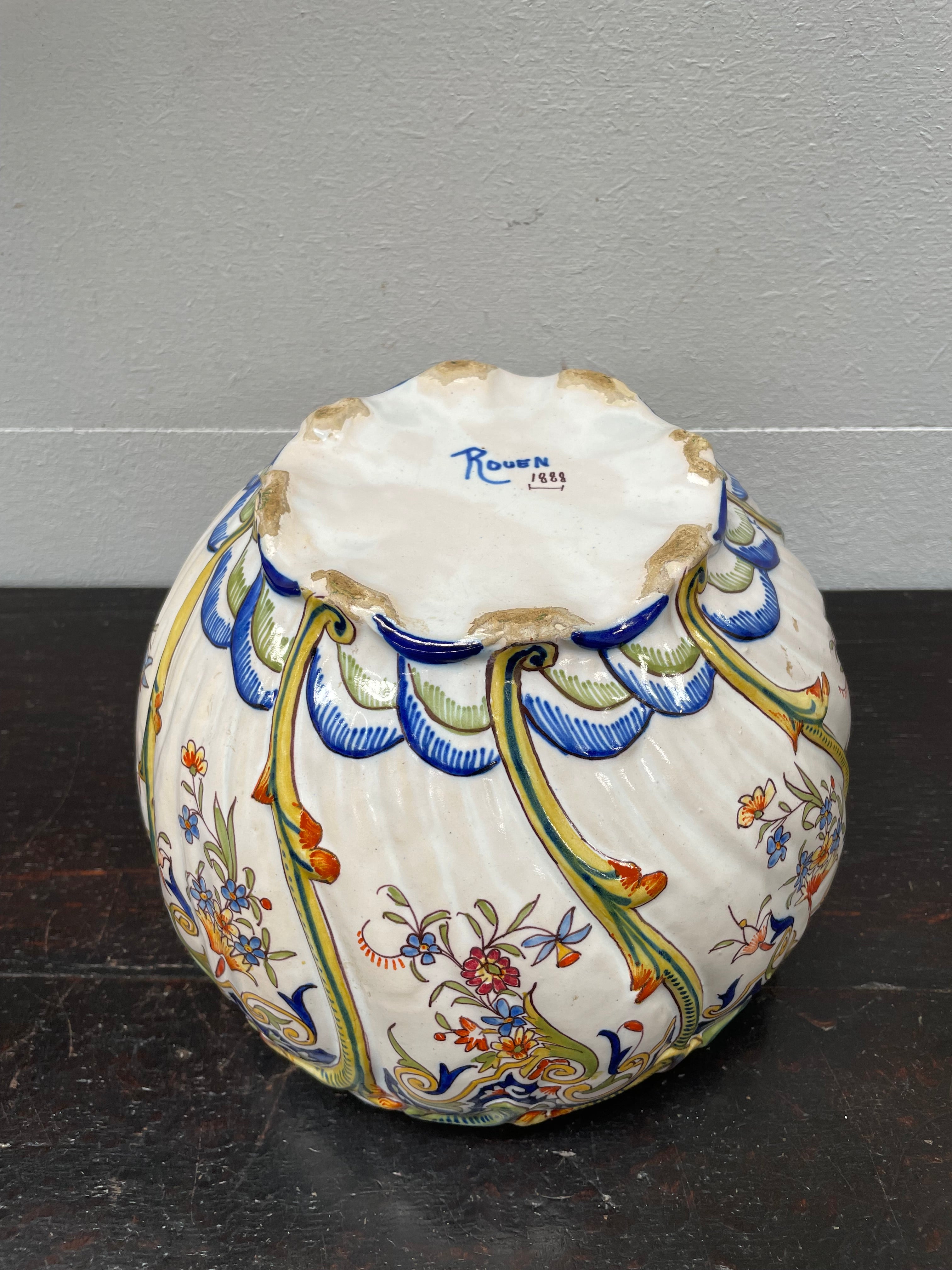 Antique Rouen Faience French Jardiniere | Antique & Vintage | Moonee Ponds Antiques | Australia Wide Delivery