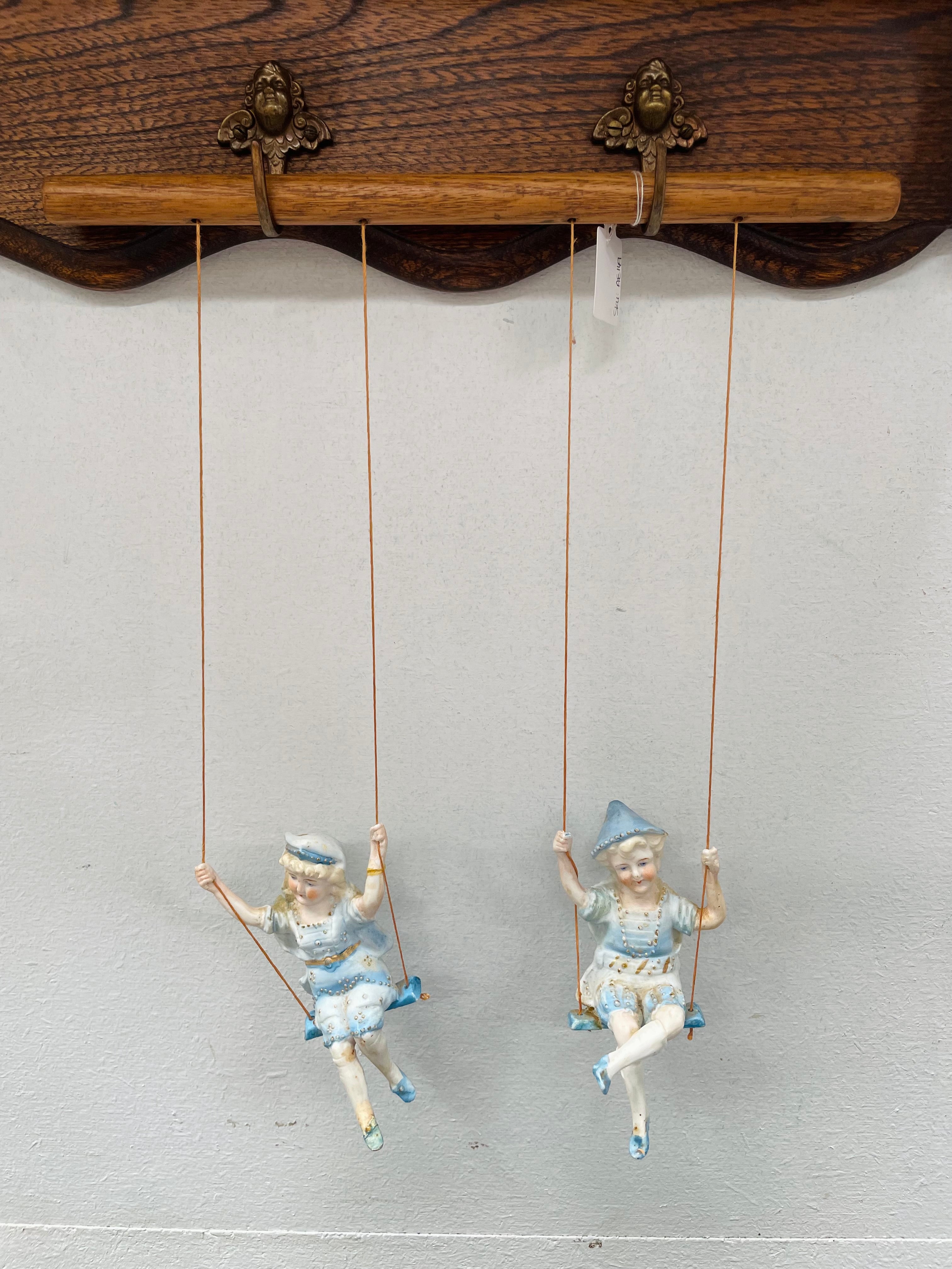 Antique Swinging Bisque Figurines | Antique & Vintage | Moonee Ponds Antiques | Australia Wide Delivery