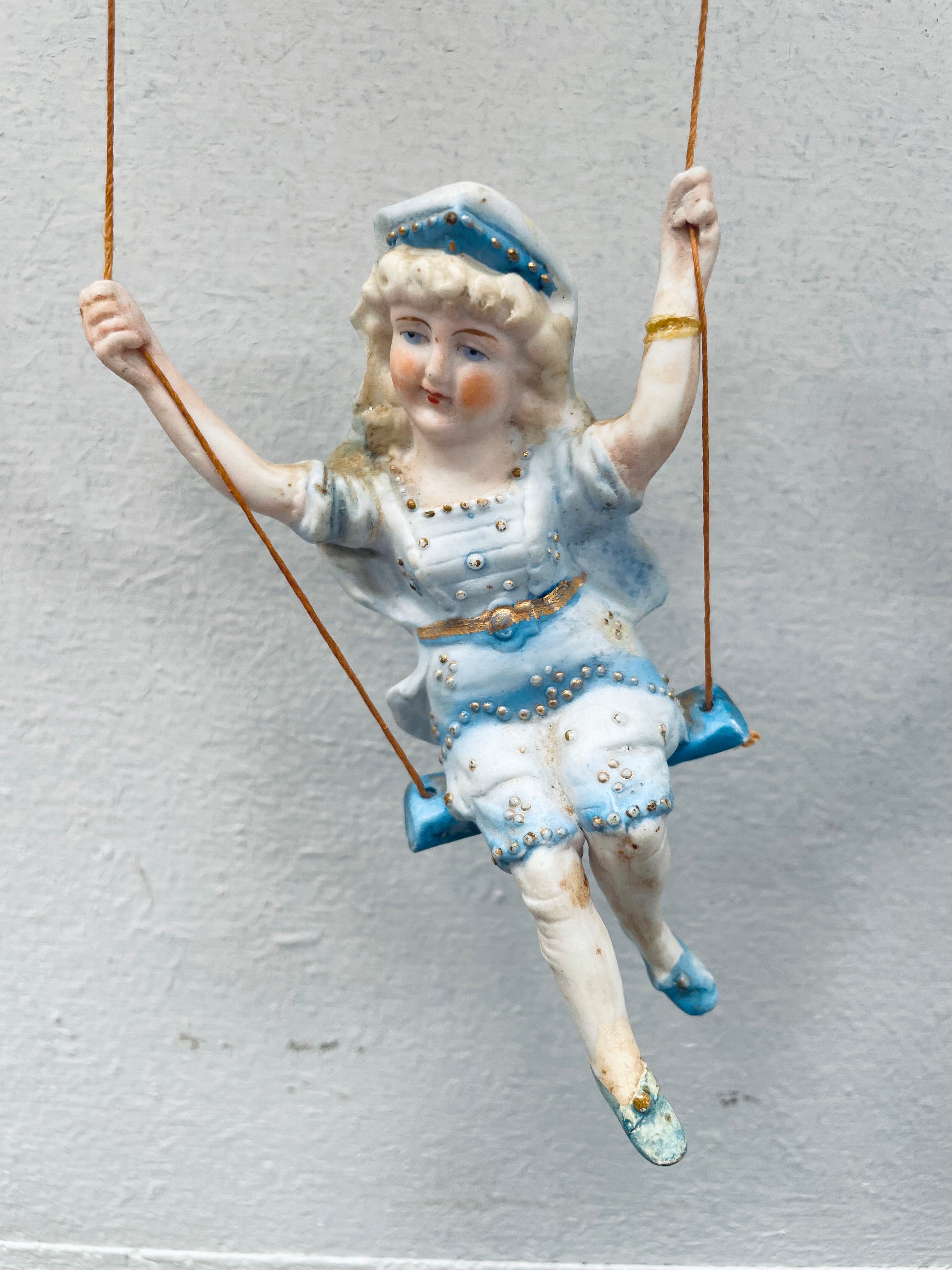 Antique Swinging Bisque Figurines | Antique & Vintage | Moonee Ponds Antiques | Australia Wide Delivery