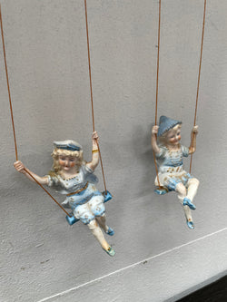 Antique Swinging Bisque Figurines | Antique & Vintage | Moonee Ponds Antiques | Australia Wide Delivery